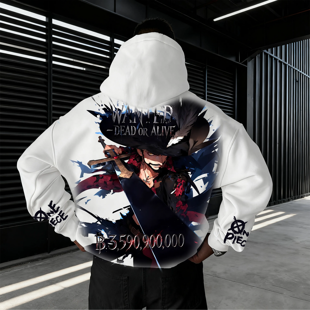 OP-Unisex Anime Inspired Vintage Plush Hoodie