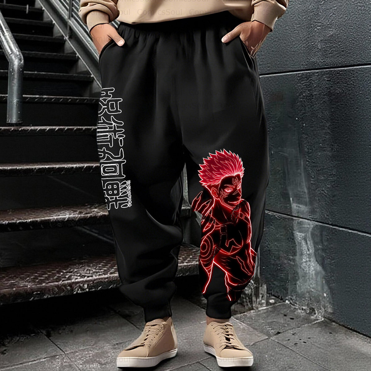 Unisex Casual Anime Streetwear Pant