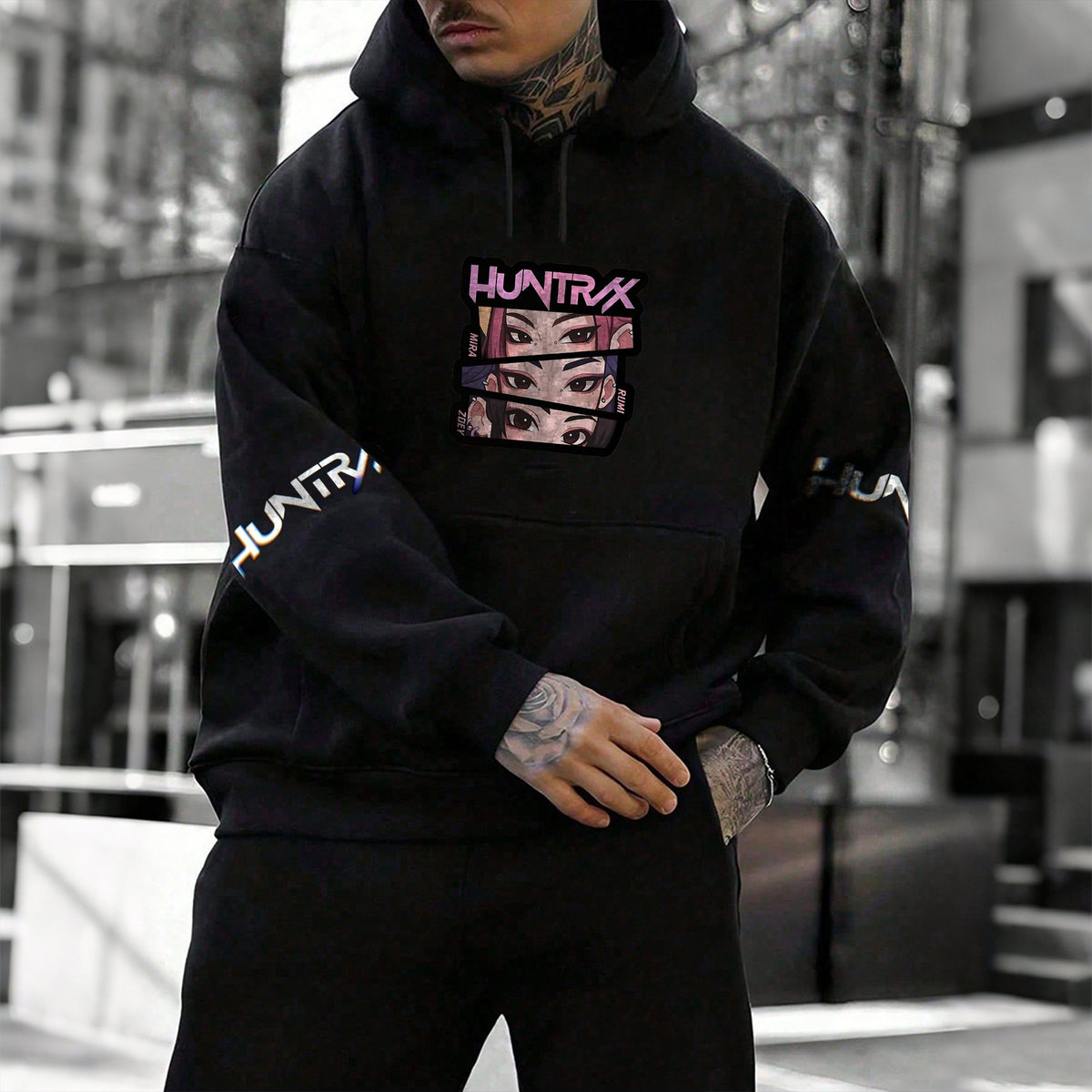 Plus Velvet Unisex Anime Graphic Streetwear Vintage Hoodie