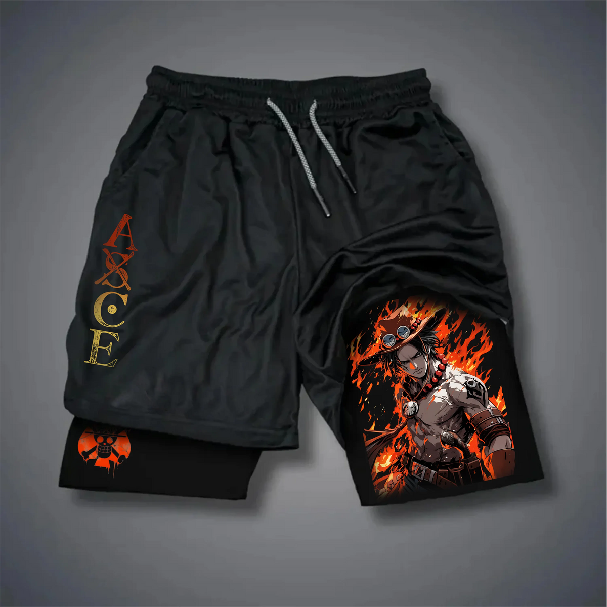 OP-Unisex Casual Anime Style Shorts