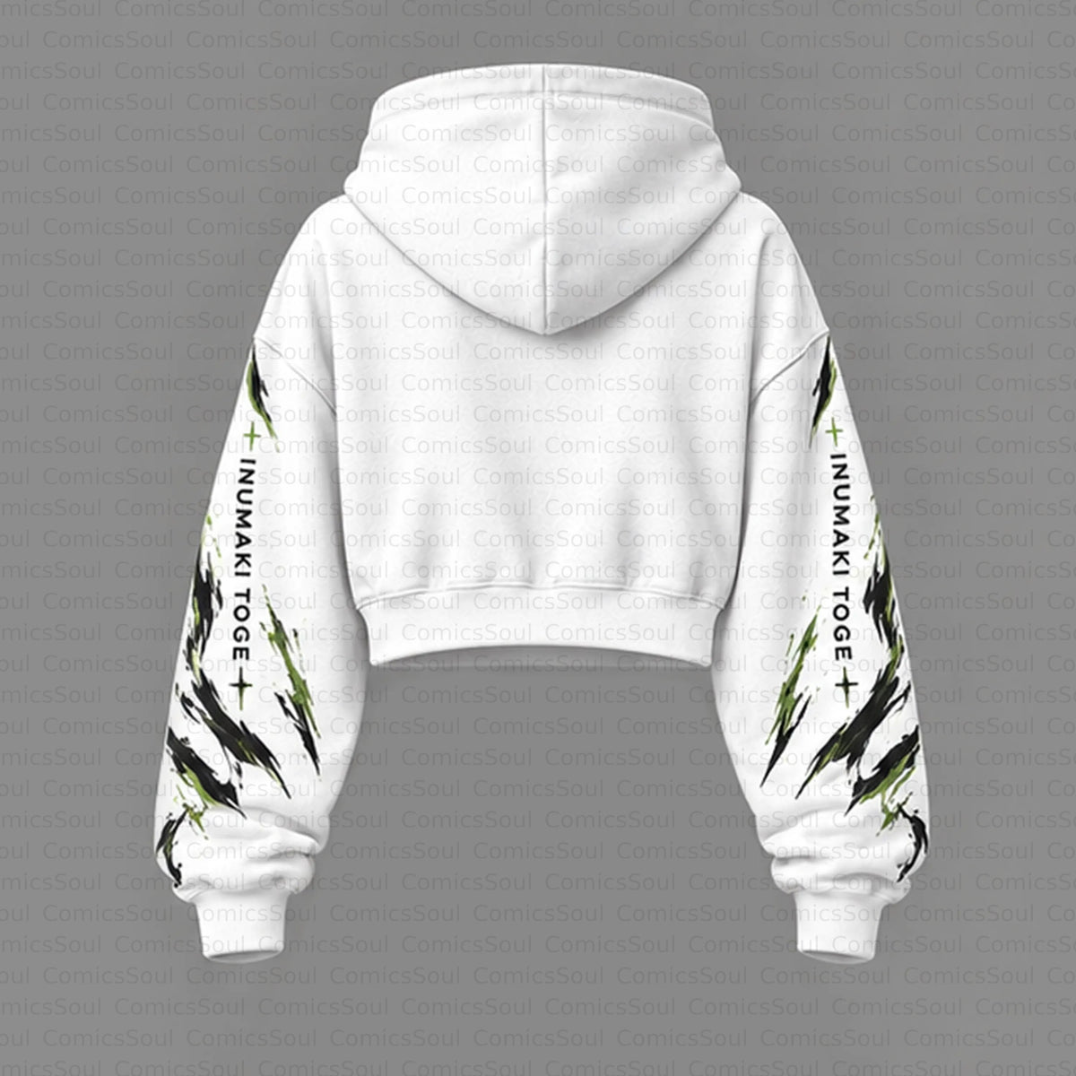 Jujutsu Kaisen Cropped Long Sleeve Hoodie & High Waist Jogger Pants Two Piece