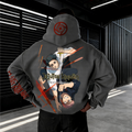 Unisex Anime Inspired Vintage Plush Hoodie