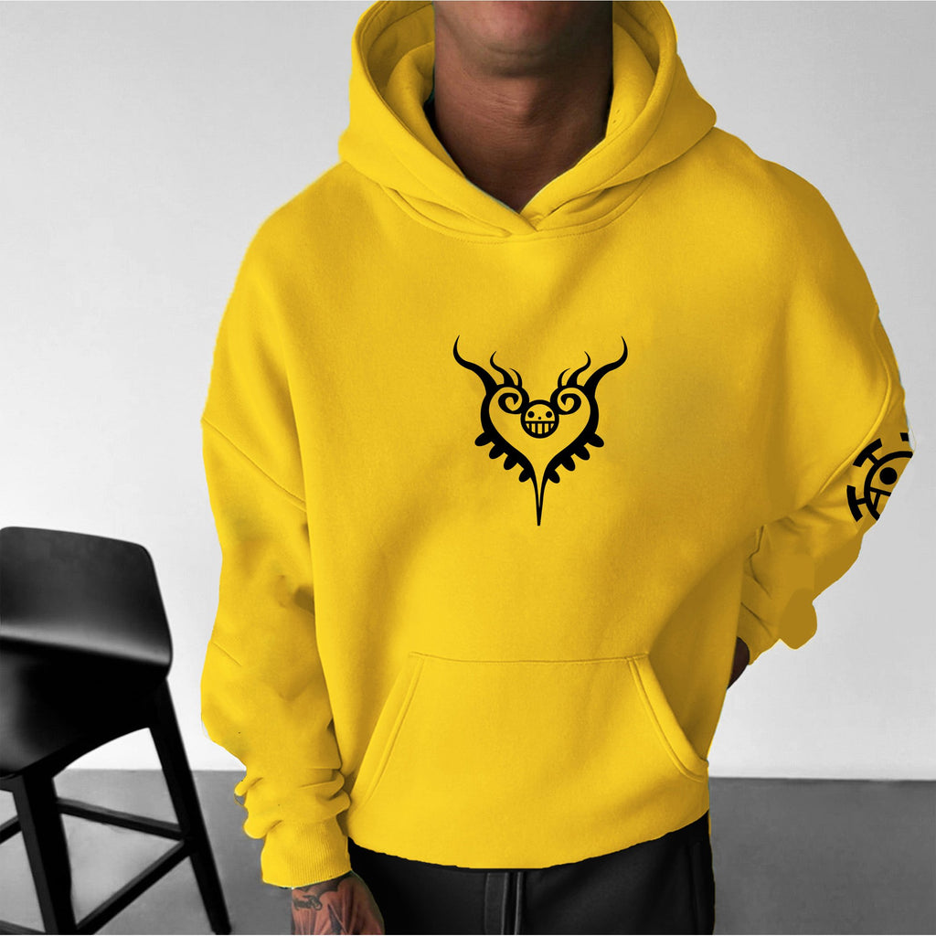 OP-Unisex Anime Inspired Vintage Plush Hoodie