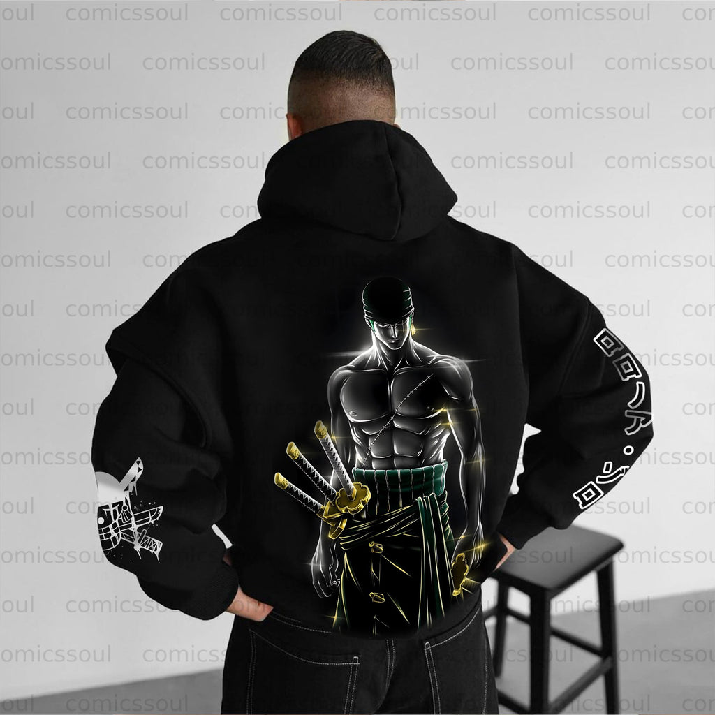 Unisex Anime Graphic Streetwear Vintage Hoodie