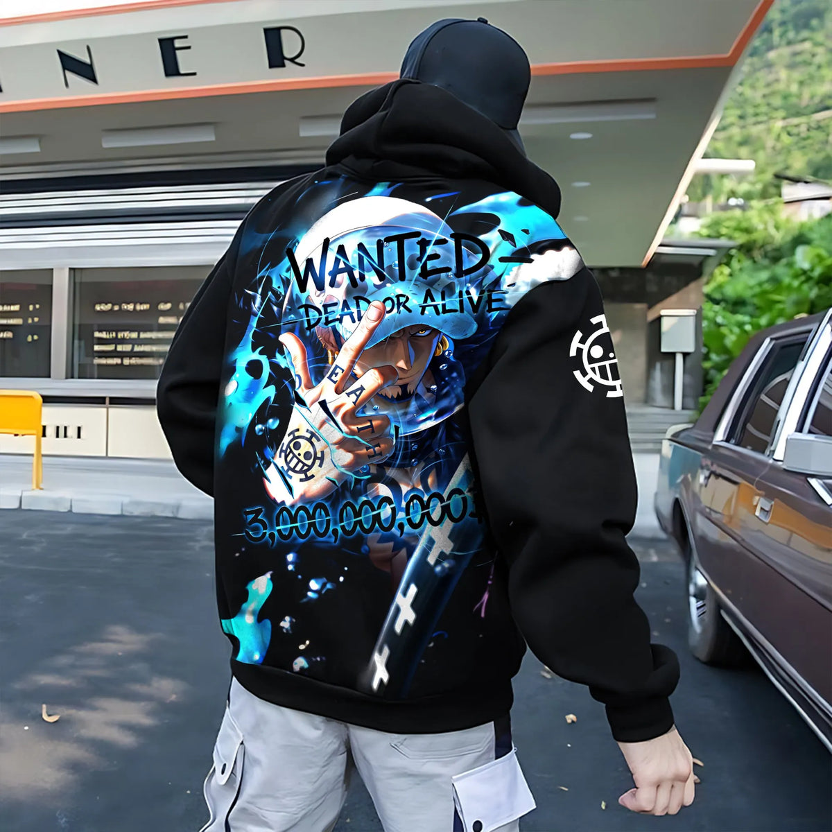 OP-Unisex Anime Inspired Vintage Plush Hoodie
