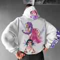 Plus Velvet Unisex Anime Graphic Streetwear Vintage Hoodie