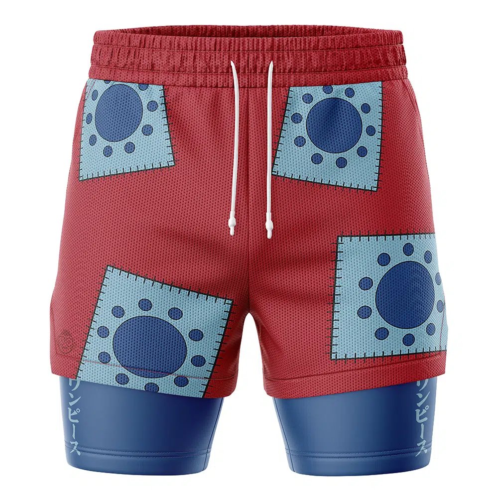 0P-Luffy Wano V3   2-in-1 Performance Shorts