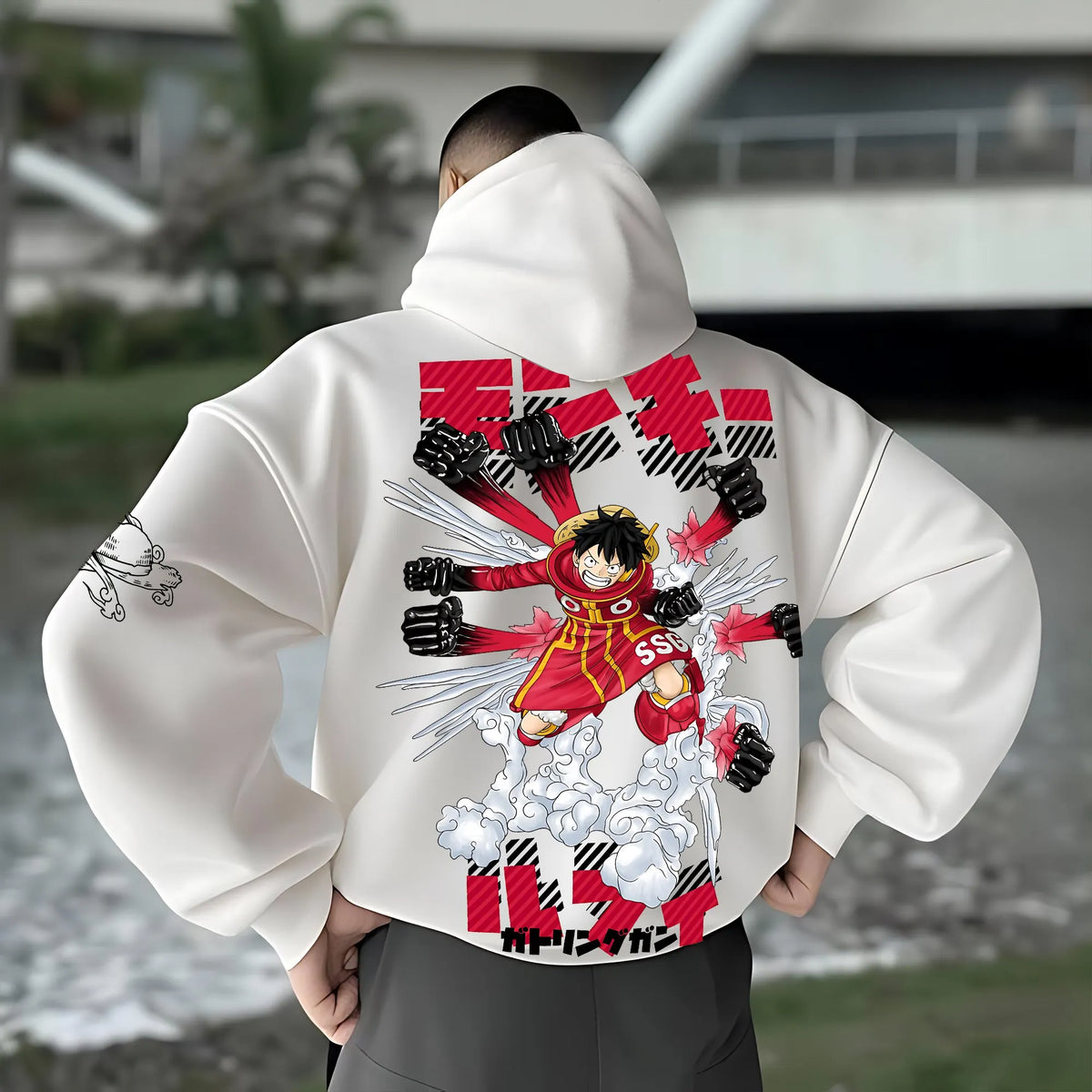 OP-Unisex Anime Inspired Vintage Plush Hoodie