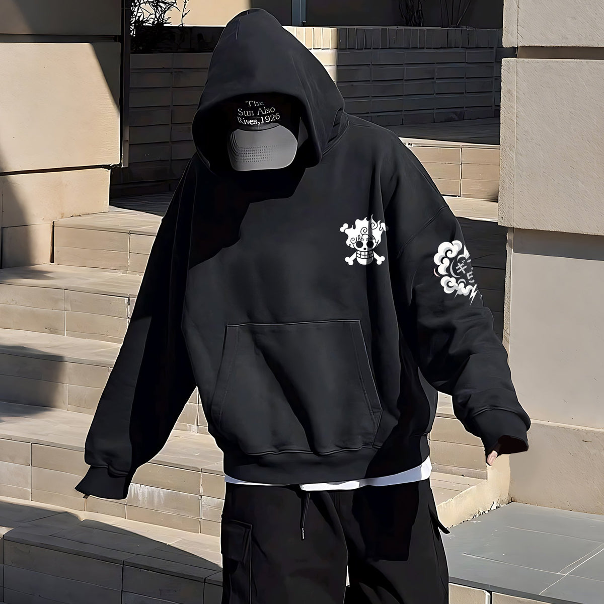 OP-Unisex Anime Inspired Vintage Plush Hoodie