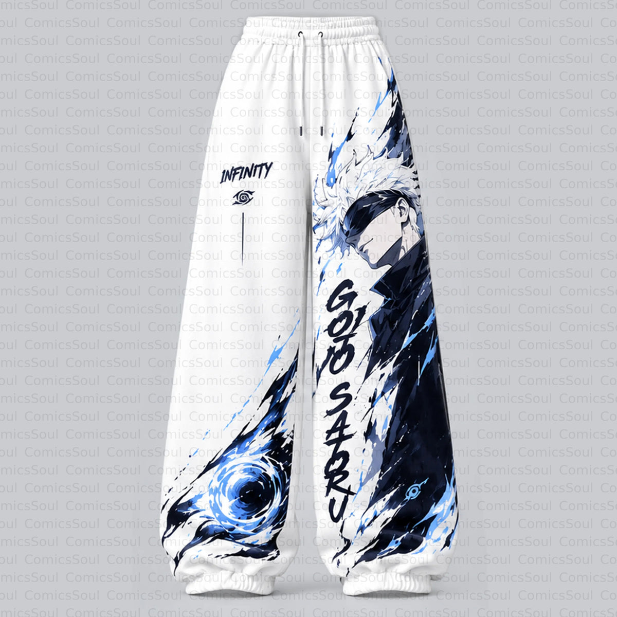 Jujutsu Kaisen Cropped Long Sleeve Hoodie & High Waist Jogger Pants Two Piece
