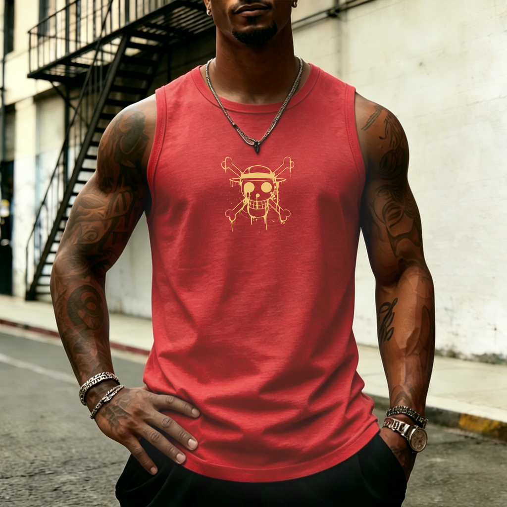 Unisex Anime Inspired Vintage Tank Top