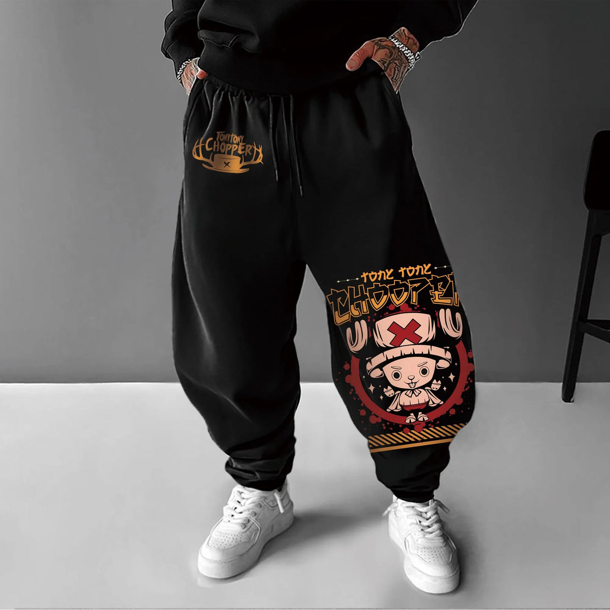 0P-Unisex Anime Inspired Vintage Pants