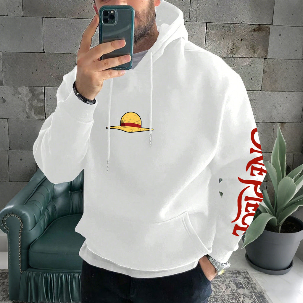 OP-Unisex Anime Inspired Vintage Plush Hoodie
