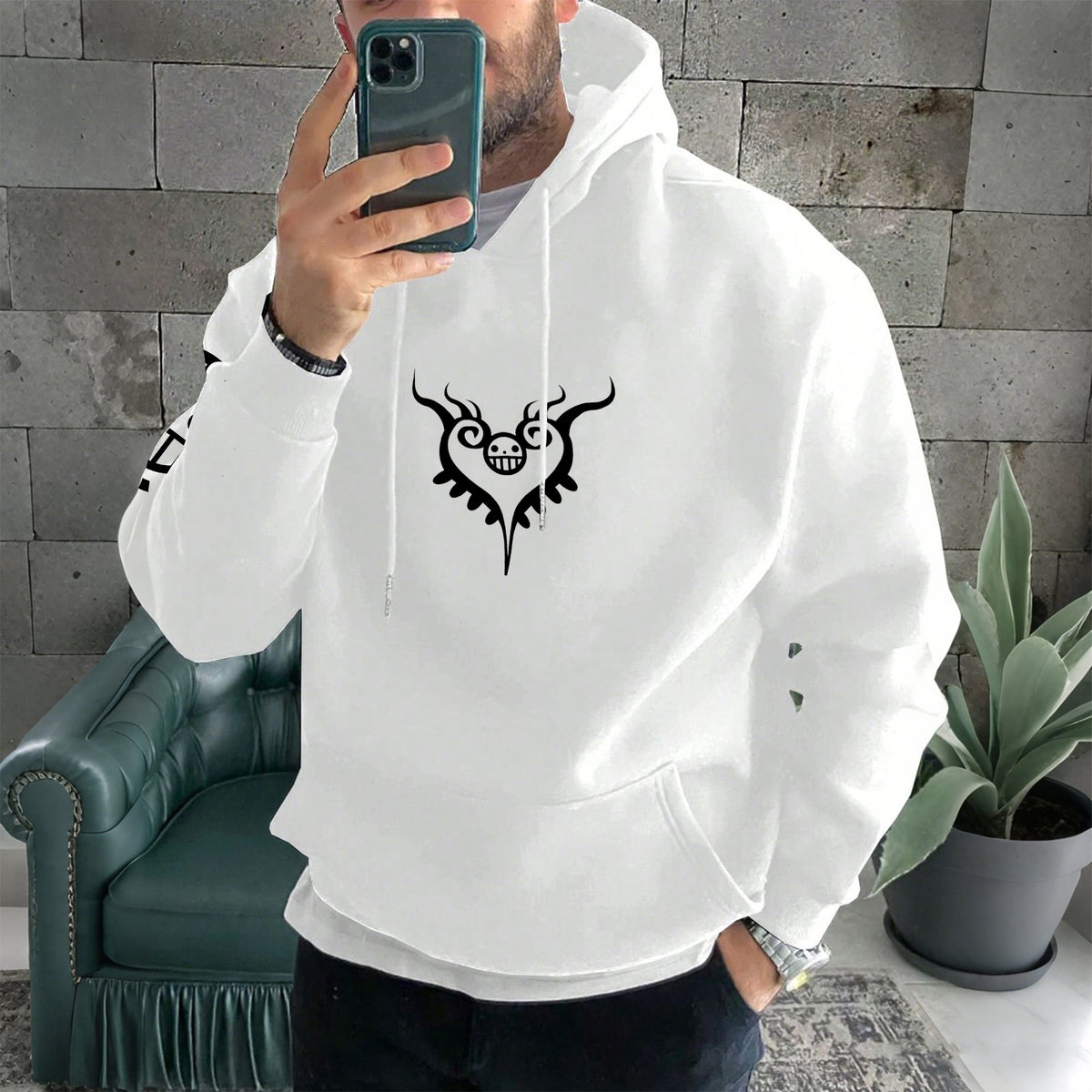 OP-Unisex Anime Inspired Vintage Plush Hoodie