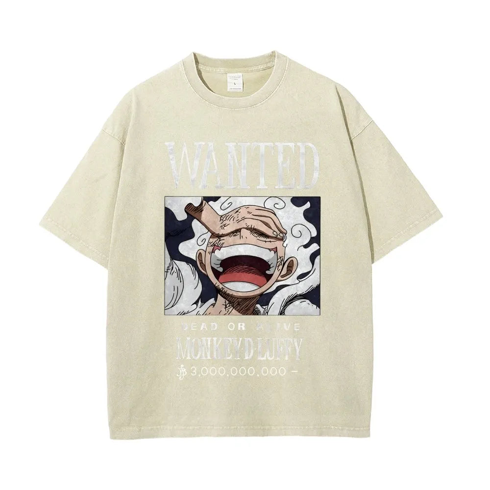 OP-Luffy Vintage Oversized T-Shirt