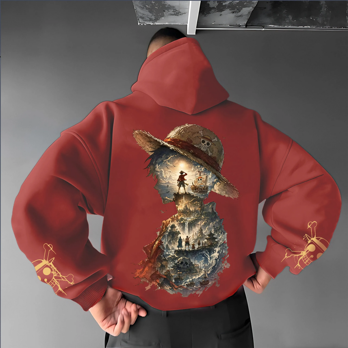 Unisex Anime Inspired Vintage Plush Hoodie