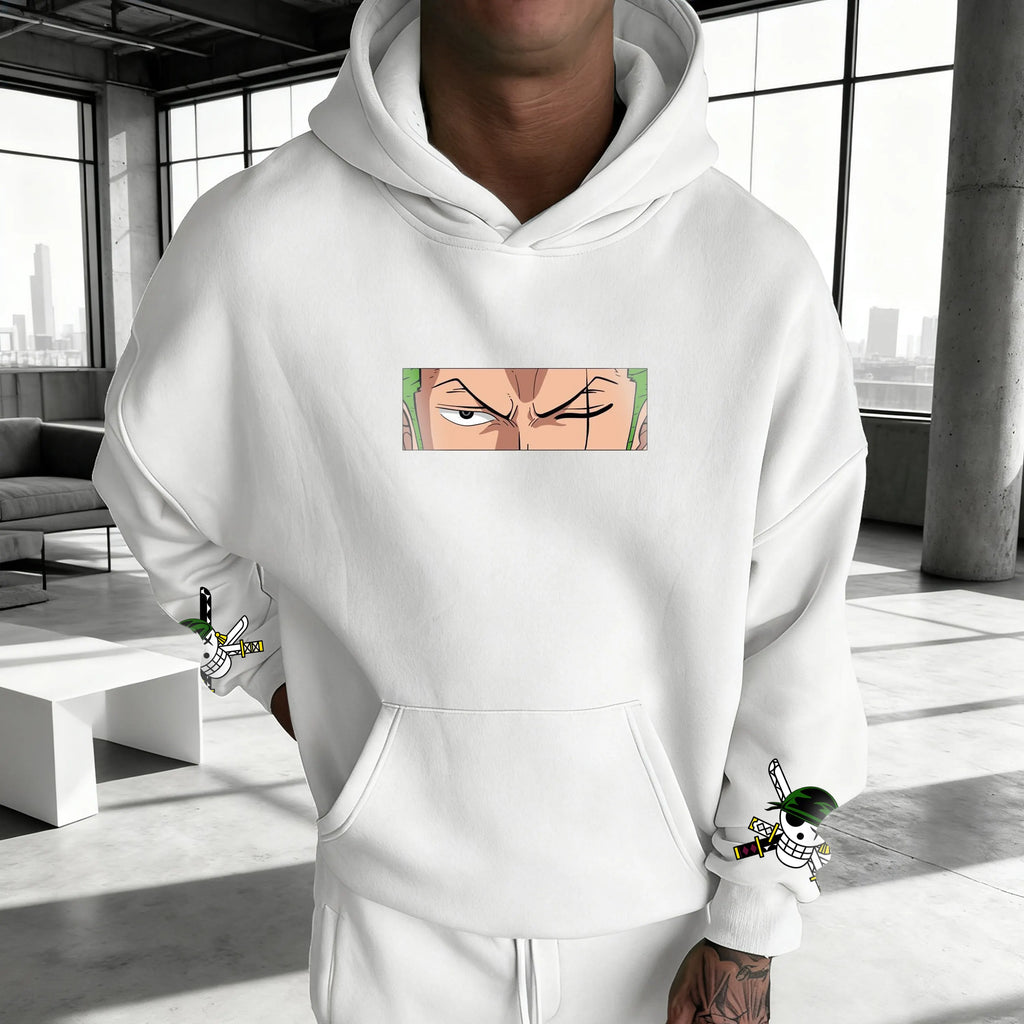 OP-Unisex Anime Inspired Vintage Plush Hoodie