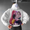 Plus Velvet Unisex Anime Graphic Streetwear Vintage Hoodie