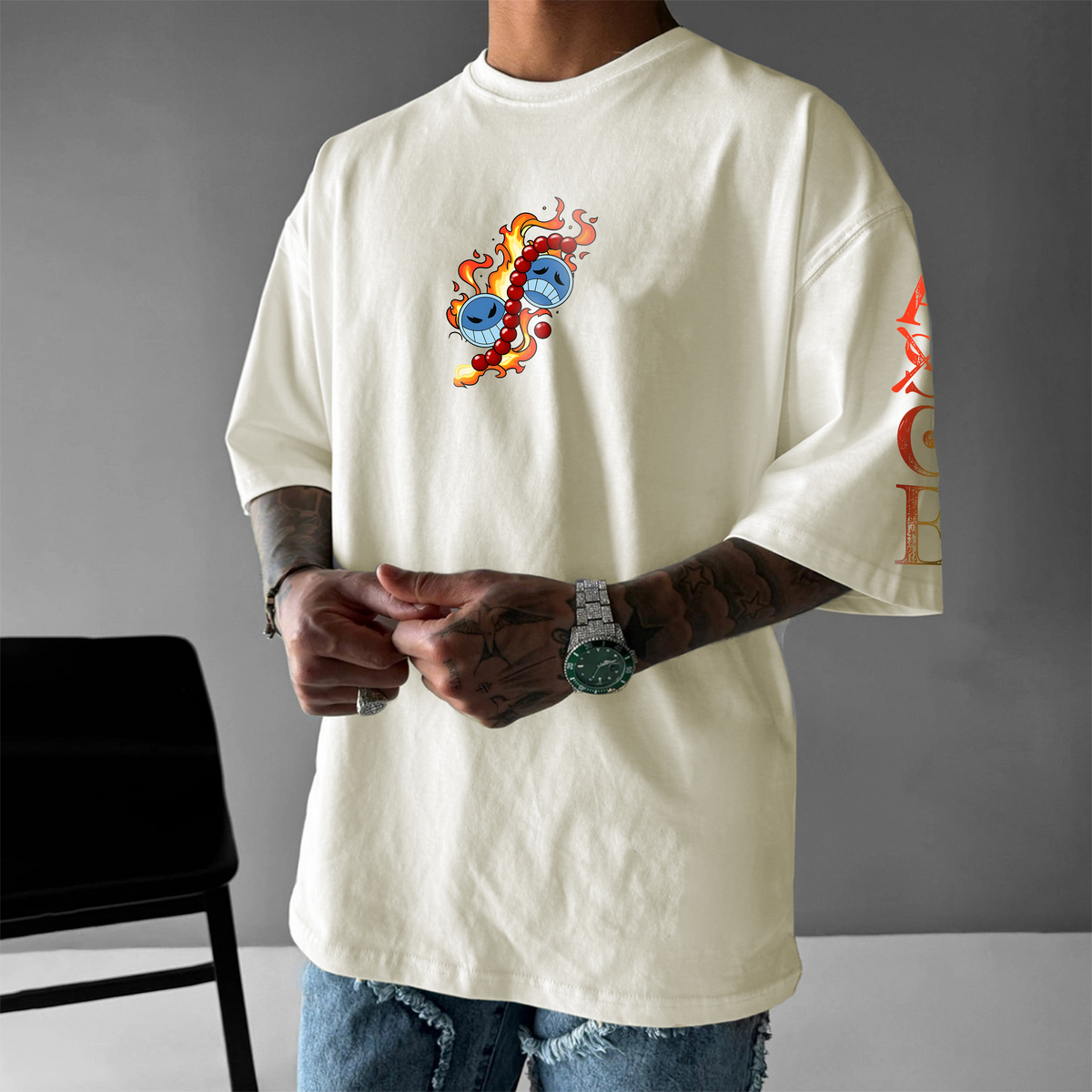 OP-Unisex Anime Inspired Vintage T-Shirt