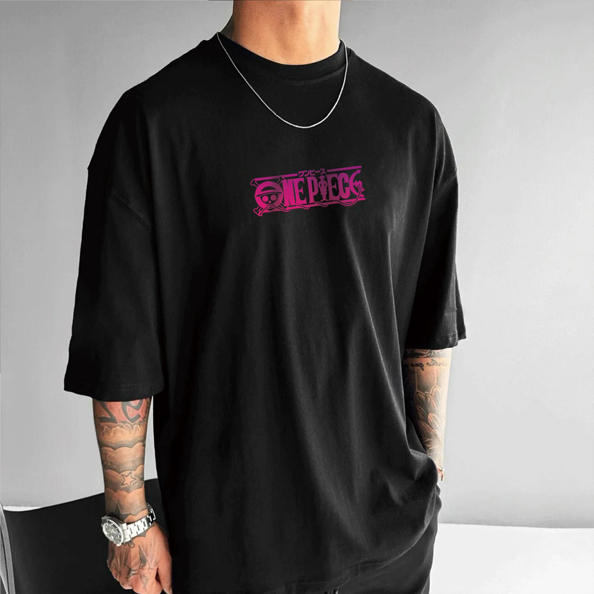 0P-Unisex Anime Inspired Vintage T-Shirt