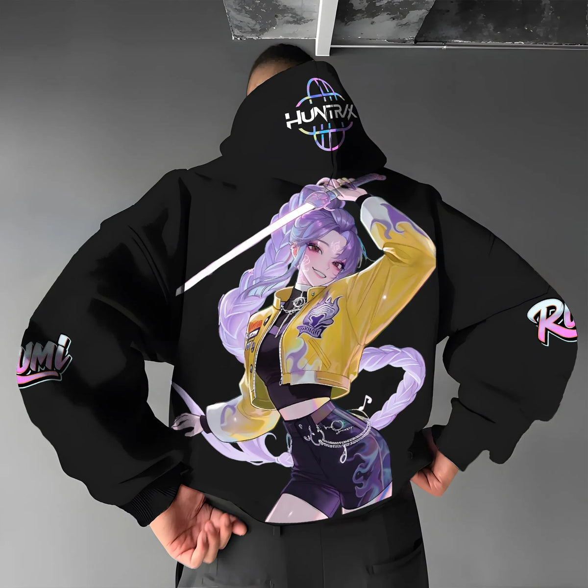Plus Velvet Unisex Anime Graphic Streetwear Vintage Hoodie