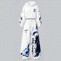 Jujutsu Kaisen Cropped Long Sleeve Hoodie & High Waist Jogger Pants Two Piece