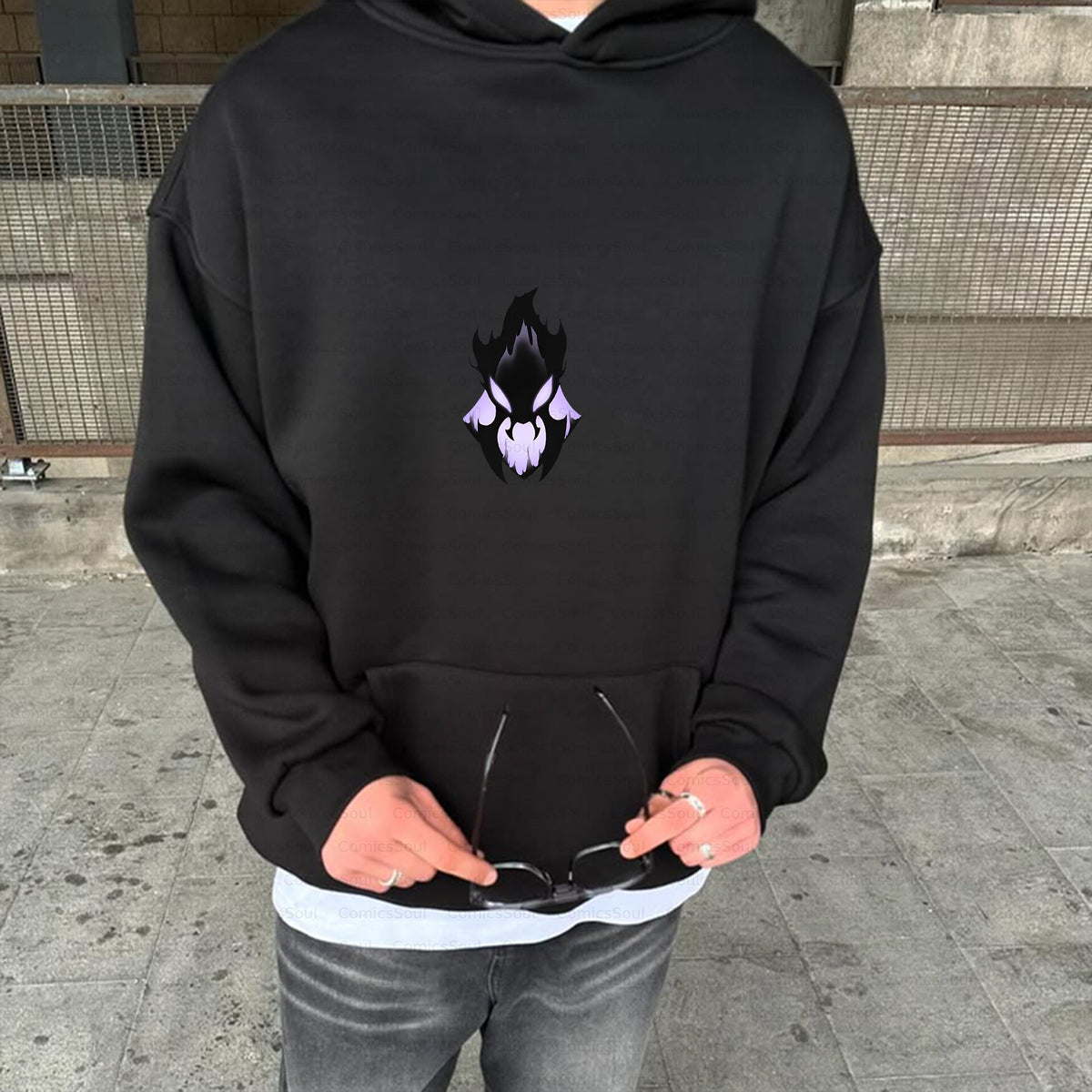 Unisex Anime Inspired Vintage Plush Hoodie
