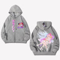 Unisex Graphic Streetwear Vintage Zipper Cardigan Plush Hoodie