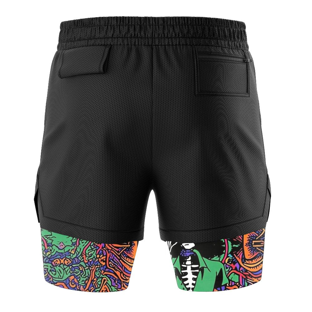 0P-Hippie Trip Brooks   2-in-1 Performance Shorts