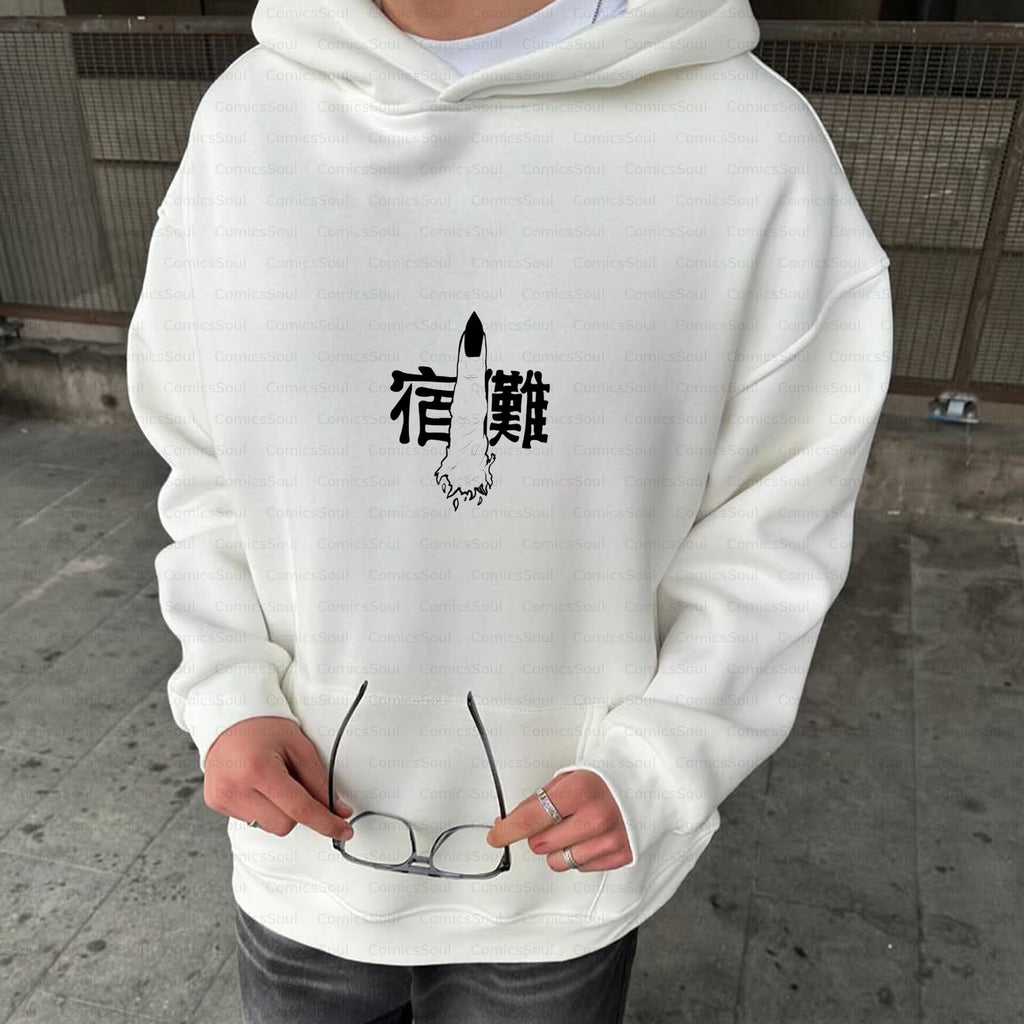 Unisex Anime Inspired Vintage Plush Hoodie