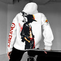 OP-Unisex Anime Inspired Vintage Plush Hoodie