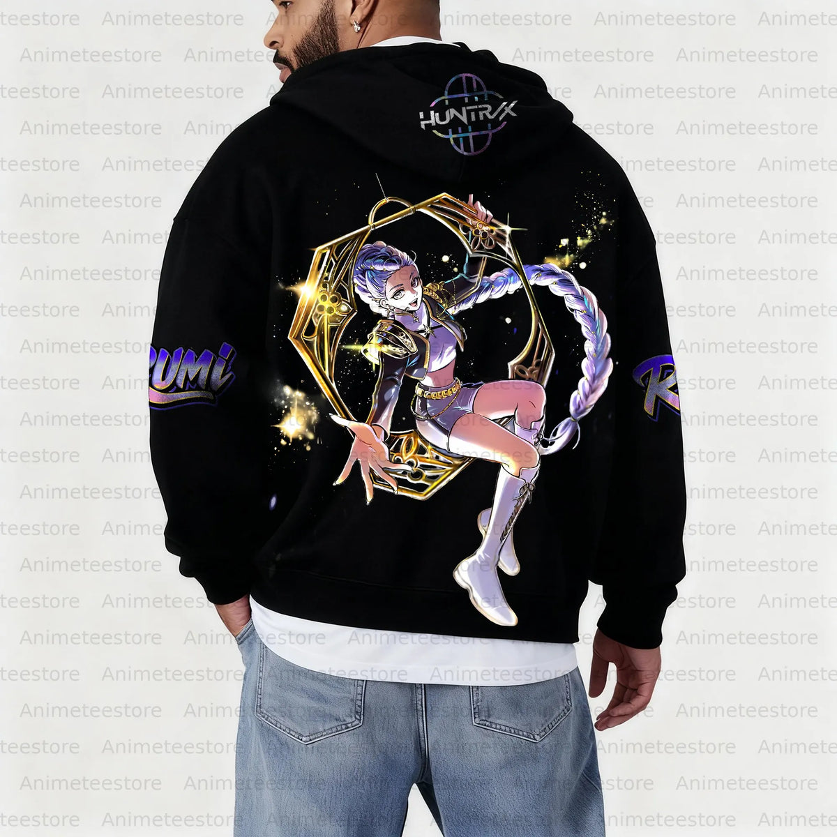 Unisex Graphic Streetwear Vintage Zipper Cardigan Plush Hoodie