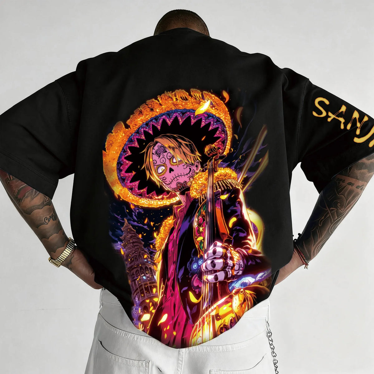 0P-Unisex Anime Inspired Vintage T-Shirt
