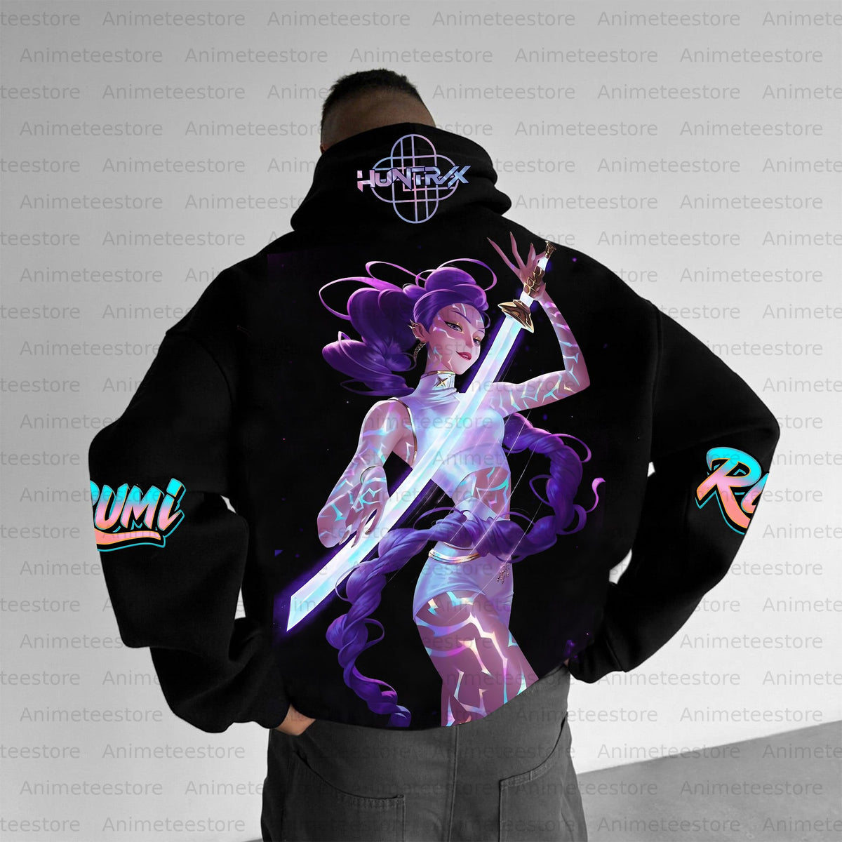 Plus Velvet Unisex Anime Graphic Streetwear Vintage Hoodie