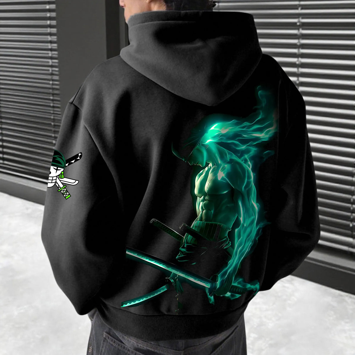 OP-Unisex Anime Inspired Vintage Plush Hoodie