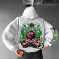 0P-Unisex Anime Graphic Streetwear Vintage Plush Hoodie