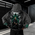 OP-Unisex Anime Inspired Vintage Plush Hoodie