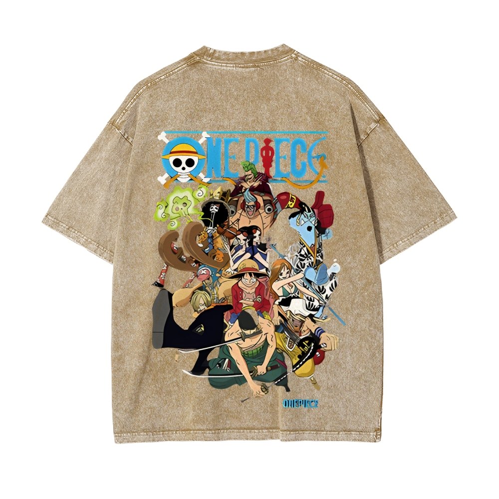 OP-Luffy Vintage Oversized T-Shirt
