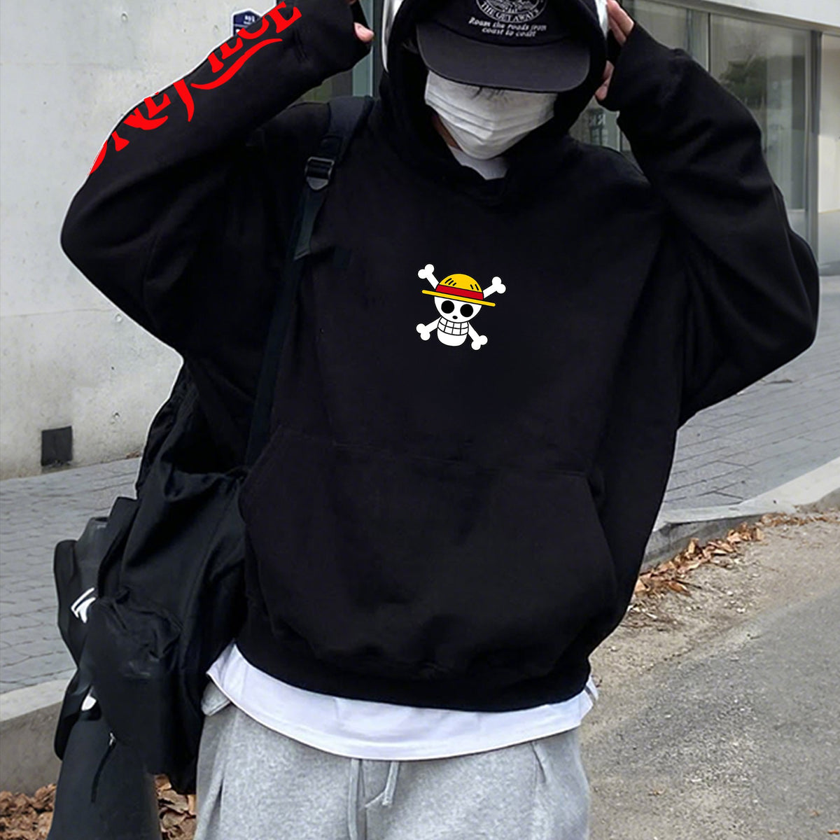 OP-Unisex Anime Inspired Vintage Plush Hoodie