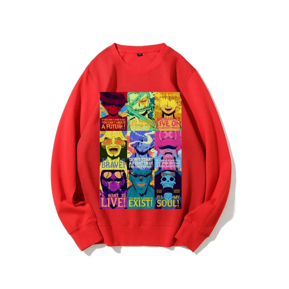 OP-Luffy Oversized Sweatshirt