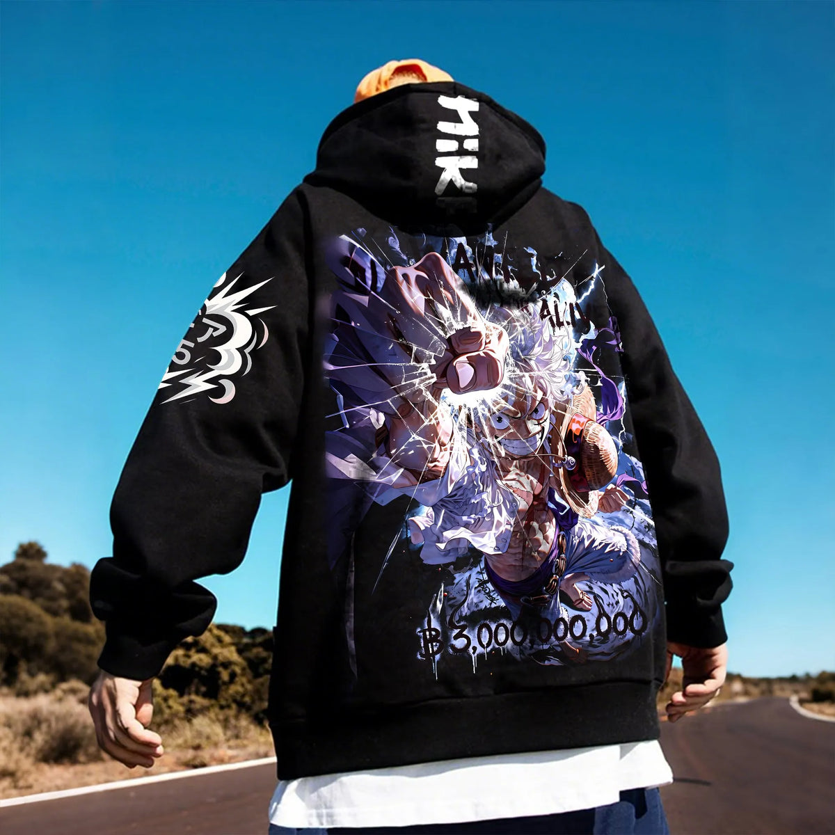 OP-Unisex Anime Inspired Vintage Plush Hoodie