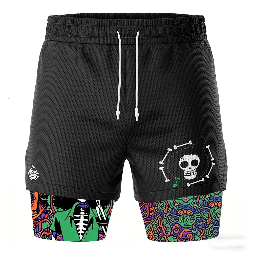 0P-Hippie Trip Brooks   2-in-1 Performance Shorts
