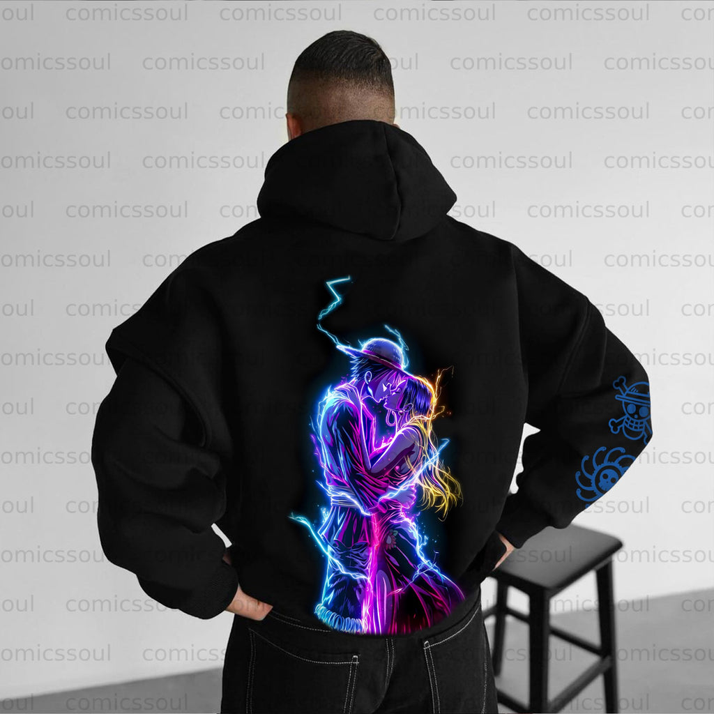 Unisex Anime Graphic Streetwear Vintage Hoodie