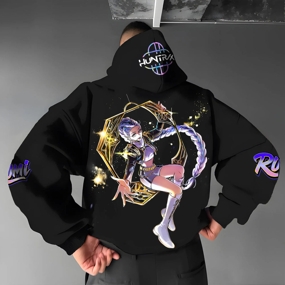 Plus Velvet Unisex Anime Graphic Streetwear Vintage Hoodie