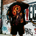 Unisex Anime Inspired Vintage T-shirt& Shorts 2 Pieces Set