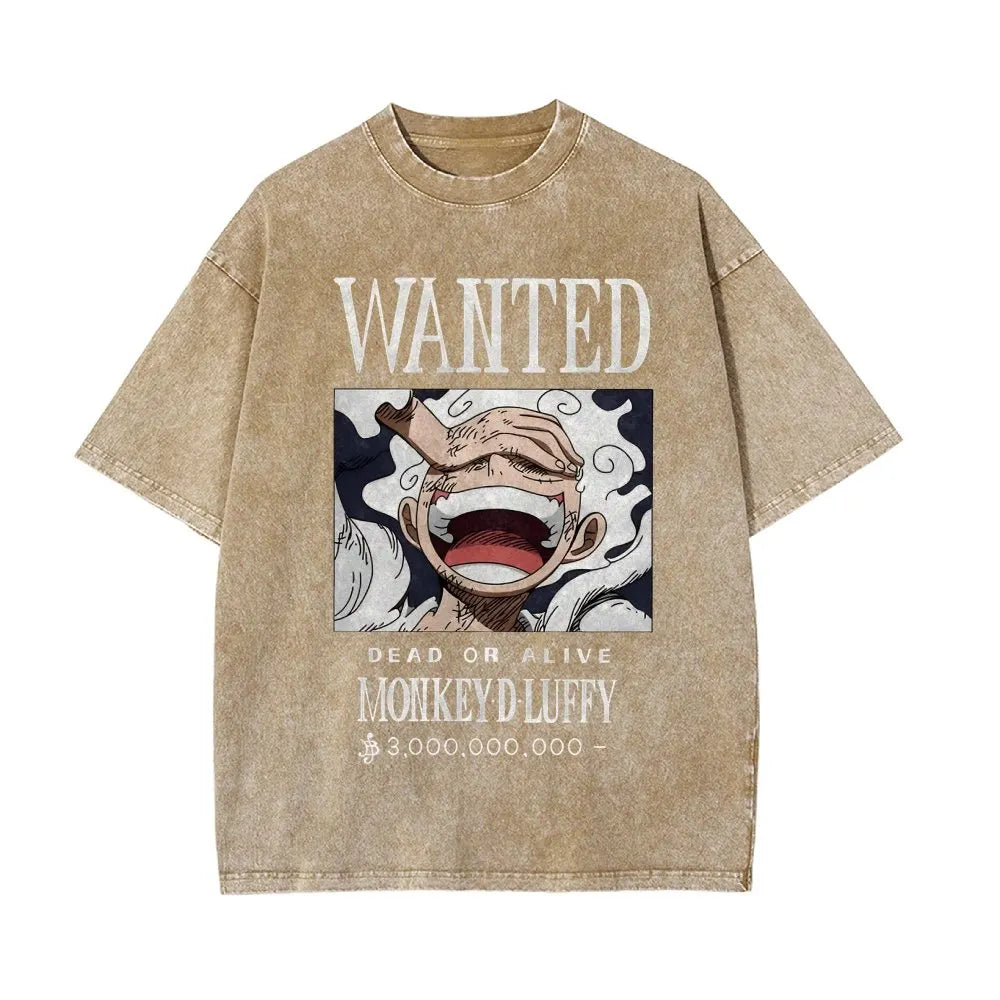 OP-Luffy Vintage Oversized T-Shirt