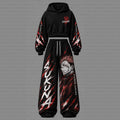 Jujutsu Kaisen Cropped Long Sleeve Hoodie & High Waist Jogger Pants Two Piece
