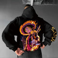 0P-Unisex Anime Graphic Streetwear Vintage Plush Hoodie