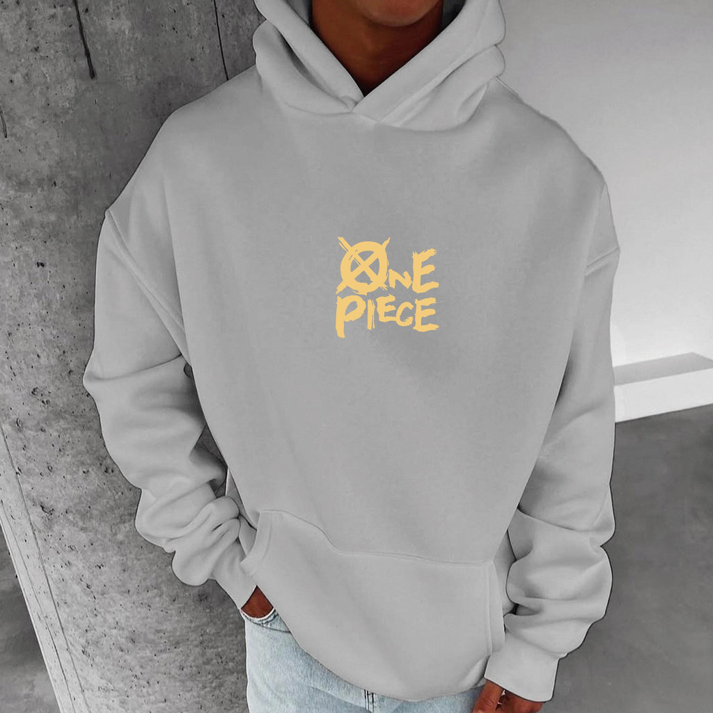 0P-Unisex Anime Graphic Streetwear Vintage Plush Hoodie