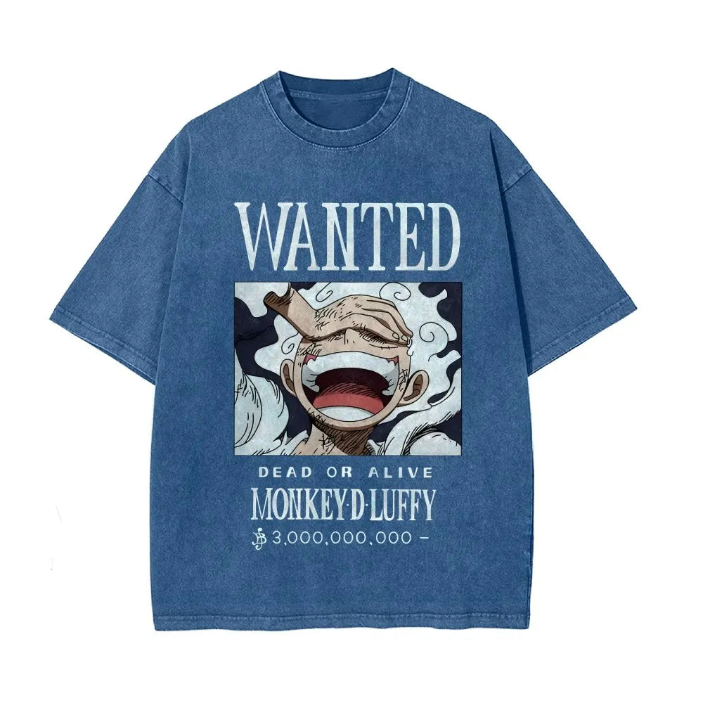 OP-Luffy Vintage Oversized T-Shirt